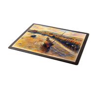 MOUSE MAT - Ebb Tide, West Bay - Vintage Art Style