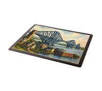 MOUSE MAT - Edinburgh. The Forth Bridge - Vintage Art Style