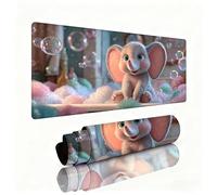 Mouse Mat Elephant xxl 700x300x3mm Desk Pad Bubbles Gaming Mouse Mat with Waterproof Surface Wear-Resistant, Durable, Non-Slip Rubber Base Improves Speed and Accuracy for Christmas Decorations W1-160
