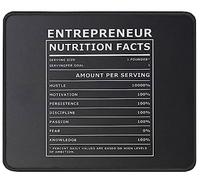 Mouse Mat Entrepreneur Nutritional Fact Mousepad Waterproof Mouse Pad Non-Slip Mice Pad For Gaming Work Office And Home M