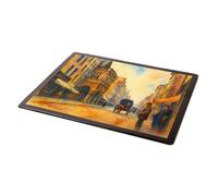 MOUSE MAT - Exeter. The Guildhall & High Street - Vintage Art Style