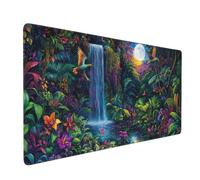 Mouse Mat Fall Mouse Pad Bird Desk Mat Large 700 x 400 x 3mm Non-Slip Rubber Base, Waterproof Surface, Durable Materials, Portable, Stitched Edges Gaming Mousepad, Computer Desk Accessories D-1048