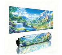 Mouse Mat Fall xxl 800x400x3mm Desk Pad Landscape Gaming Mouse Mat with Waterproof Surface Wear-Resistant, Durable, Non-Slip Rubber Base Improves Speed and Accuracy for Christmas Decorations W1-608