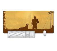Mouse Mat Fallout 76 XXL Anime Mouse Pad, Speed Gaming Mouse Mat, Extra Large 900 x 400 x 3mm, Water-Resistant Mousepad with Non-Slip Rubber Base,Smooth Cloth Surface for computer PC, D