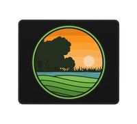 Mouse Mat Farm Circle Logo Stitched Edges Mouse Pad Soft Desk Pad For Pc Desk Laptop 25X30Cm
