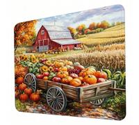 Mouse Mat, Farm Mouse Pad, Washable Small Mousepad cabin(3) Mousemat with Non-Slip Base Computer Gaming Mousepad Portable Office Desk Accessories for Laptop Working Gaming, 300 x 250 x 3mm J0-841