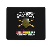 Mouse Mat First ry Division Vietnam Veteran Office Mousepad Typing 25x30cm