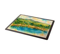 MOUSE MAT - Fishguard from Marine Walk - Vintage Art Style