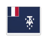 Mouse Mat Flag French Southern Anti-Slip Rubber Base Mouse Pad Stitched Edges Gaming Mousepad For Desk Computer Laptop 25X30Cm