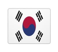 Mouse Mat Flag Korea South Stitched Edges Gaming Mousepad Anti-Slip Rubber Base Mouse Pad For Pc Laptop Work 25X30Cm