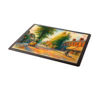 MOUSE MAT - Flixton Road, Urmston (a) - Vintage Art Style