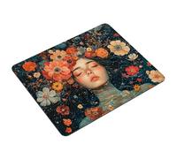 Mouse Mat Flower Small Mouse Pad 36 x 30 cm Gaming Mousepad Woman Waterproof Desk Mat with Stitched Edge, Desk Accessories Mousemat with Non-Slip Rubber Base for Office, Gaming, Home, Gifts S0-214