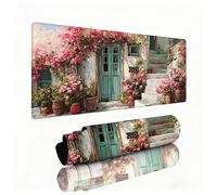 Mouse Mat Flowerpot xxl 800x300x3mm Desk Pad Door Gaming Mouse Mat with Waterproof Surface Wear-Resistant, Durable, Non-Slip Rubber Base Improves Speed and Accuracy for Christmas Decorations W1-594