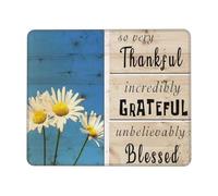 Mouse Mat Flowers Garden So Very Thankful Incredibly Grateful Unbelievably Blessed 25X30Cm Rubber Base Mouse Pads Durable Mousepads For Home Work