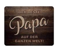 Mouse Mat for Best Dad I 24 x 19 cm I Mousepad Father's Day I Non-Slip I Desk Furniture I with Surface Protection I for Office and Gaming I as a Gift Idea I dv_962
