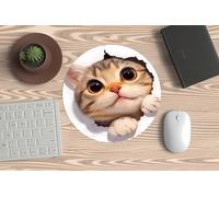 Mouse Mat for PC or Laptop Mouse - Cute Kitten - Ideal for Gaming and Office and All Cat Lovers of Pussy Puppies.