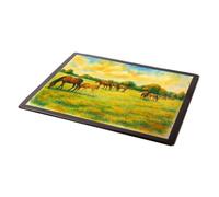 MOUSE MAT - Forest Ponies, Picket Post (b) - Vintage Art Style