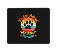Mouse Mat Foster Adopt Volunteer Donate Writing Mat Soft Decor Computer Mouse Mat, For Work, Computer, Home, Laptop, 25x30cm