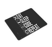 Mouse Mat Funny Developer Gift Eat Sleep Code Repeat Mouse Pad Waterproof Mousepads Durable Desk Mat For Office And Home Computers Work XL
