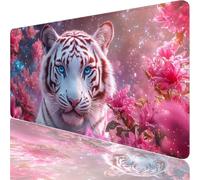 Mouse Mat,Gaming Mouse Pad,1200x600x3mm Extended Large Mousepad Pink,XXL Mouse Pad with Waterproof Comfortable Textured Micro-Weave Cloth Surface,Animal Desk Mat for Gaming,Home Office Work XF-223
