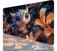 Mouse Mat, Gaming Mouse Pad, 700x400x3mm Extended Large Mousepad Black, XXL Mouse Pad with Waterproof Comfortable Textured Micro-Weave Cloth Surface, Animal Desk Mat for Gaming, Home Office Work XF-11