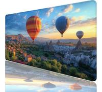 Mouse Mat, Gaming Mouse Pad, 800x400x3mm Extended Large Mousepad Blue, XXL Mouse Pad with Waterproof Comfortable Textured Micro-Weave Cloth Surface, Small Town Desk Mat for Gaming, Home Office XF-23