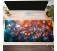 Mouse Mat, Gaming Mouse Pad Abstract 100 x 50cm Large Mause Mat Yellow Desk Pad, Non-Slip Rubber Base Desk Accessories, Waterproof, Stitched Edges Mausepad, Improved Precision and Speed PjY6088 7-K