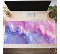 Mouse Mat, Gaming Mouse Pad Abstract 1600x800x3 mm Large Mause Mat Pink Desk Pad, Non-Slip Rubber Base Desk Accessories, Waterproof, Stitched Edges Mausepad, Improved Precision and Speed PjY13858 7-K