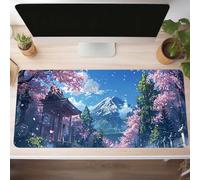 Mouse Mat, Gaming Mouse Pad Black 1400x600x3 mm Large Mause Mat Cat Desk Pad, Non-Slip Rubber Base Desk Accessories, Waterproof, Stitched Edges Mausepad, Improved Precision and Speed PjY50 F-E