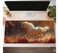 Mouse Mat, Gaming Mouse Pad Landscape 160 x 80cm Large Mause Mat Pink Desk Pad, Non-Slip Rubber Base Desk Accessories, Waterproof, Stitched Edges Mausepad, Improved Precision and Speed PjY738 8-5