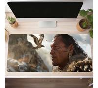 Mouse Mat, Gaming Mouse Pad Man 1000x400x3 mm Large Mause Mat Black Desk Pad, Non-Slip Rubber Base Desk Accessories, Waterproof, Stitched Edges Mausepad, Improved Precision and Speed PjY12470 8-5