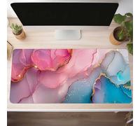 Mouse Mat, Gaming Mouse Pad Melancholy 700x300x3mm Large Mause Mat Pink Desk Pad, Non-Slip Rubber Base Desk Accessories, Waterproof, Stitched Edges Mausepad, Improved Precision and Speed PjY15142 V-J