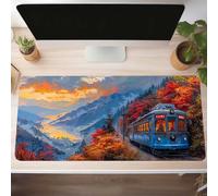 Mouse Mat, Gaming Mouse Pad Peacock 1000x400x3mm Large Mause Mat Blue Desk Pad, Non-Slip Rubber Base Desk Accessories, Waterproof, Stitched Edges Mausepad, Improved Precision and Speed PjY2420 R-N