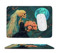 Mouse Mat, Gaming Mouse Pad, with Stitched Edges Mousepad 420x350x3mm, Waterproof Desk Mat with Non-Slip Rubber Base, Keyboard Mats, Desk Accessories for Computers, Laptop, PC, Corpse Bride v-498