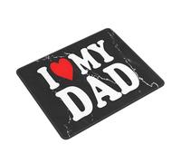 Mouse Mat Generic I Love My Dad Mouse Pad Stitched Edge Desk Mat Non-Slip Mice Pad For Laptop Office And Home Work S