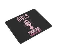 Mouse Mat Girls Just Wanna Have Fundamental Rights Feminism Mousepad Square Mousepads Waterproof Desk Mat For Work Computers Office And Home S