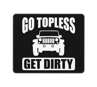 Mouse Mat Go Topless Get Dirty Mouse Pad Stitched Edge Mice Pad Square Desk Mat For Computers Office And Home Gaming M
