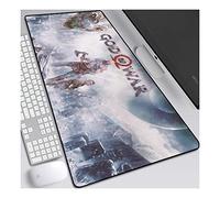 Mouse Mat God Of War Speed Gaming Mouse Pad,XXL Anime Mouse Mat,800x300mm, Extra Large Mousepad with Non-Slip Rubber Base,3mm Stitched Edges,for computer PC,F