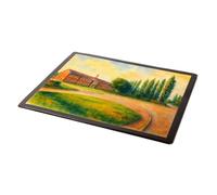 MOUSE MAT - Grammar School & Town Square, Letchworth - Vintage Art Style
