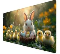 Mouse Mat Green Gaming Mouse Pad 520 X 250 X 3 mm XXL Extended Desk Mat,Keyboard Mousepad Rabbit,Water-Resistant Surface And Non-Slip Base Mousemat for Gaming Office Desk Accessories,Gifts Women F1-90