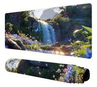 Mouse Mat Green Large Gaming Mouse Pad 24x12x0.12inch Mousepad Fall Desk Mat Extended Waterproof con Non-Slip Rubber Base Precision and Speed Desk Accessories for Office Gaming, Gift for Women J1-482