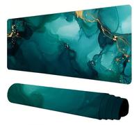 Mouse Mat Green Large Gaming Mouse Pad 56x24x0.12inch Mousepad Marble Desk Mat Extended Waterproof con Non-Slip Rubber Base Precision and Speed Desk Accessories for Office Gaming, Gift Women J1-598
