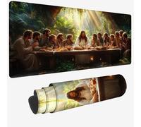 Mouse Mat Green Mouse Pad Large 27.6x15.7x0.12 XXL Waterproof Desk Matt with Stitched Edges and Non-Slip Rubber Base, Extended Gaming Mousemat Reunion Keyboard Mat for Gaming Office Desk Decor W-1136