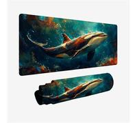 Mouse Mat Green Mouse Pad Large 700x300mm, Desk Mat Sky Mousepad, Desk Pad with Non-Slip Base, Extended Waterproof Mousemat, Stitched Edges Keyboard Matt, Office Accessories, Gifts for Women H2-735