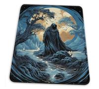 Mouse Mat Grim Reaper Skull Night Moon Vintage Comfortable Mousepad Premium Mouse Pad For Work Computer Gamer 25X30cm