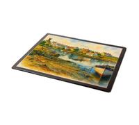 MOUSE MAT - Groomsport from the Harbour, Co Down, NI - Vintage Art Style