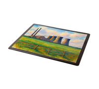 MOUSE MAT - Hams Hall Power Station, Castle Bromwich - Vintage Art Style