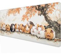 Mouse Mat Hamster - 1000 x 500 x 3mm, Large Gaming Mouse Pad, XXL mousepad - Large Office Desk Mat - Non-Slip Rubber Base - Improved Precision and Speed - for Office and Home, Animal - 91221
