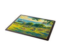 MOUSE MAT - Happy Valley, Pier & Little Orme, Llandudno - Vintage Art Style