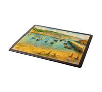MOUSE MAT - Harbour Entrance, the Cobb, Lyme Regis - Vintage Art Style